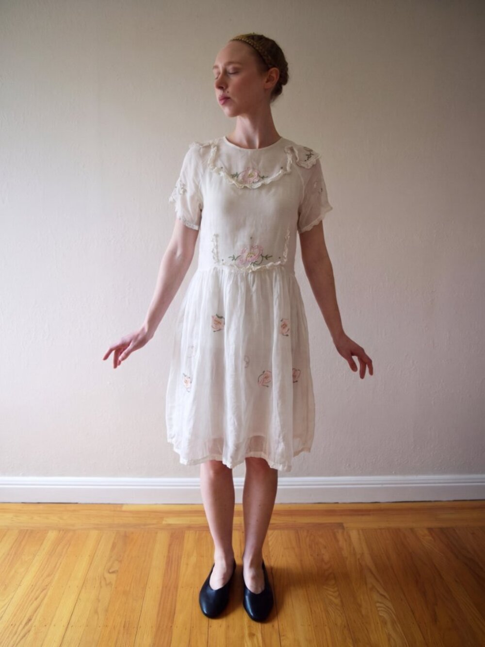 Antique 1920's Tulle Tea Dress
